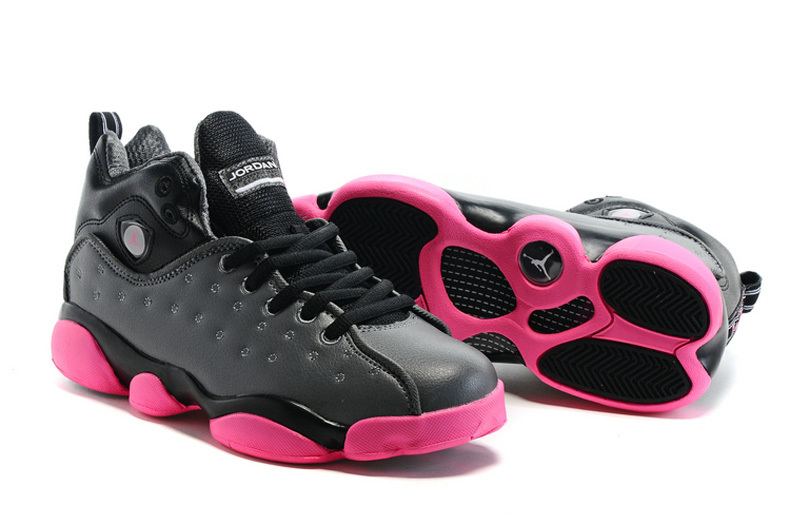 New Air Jordan Team 2 GS Dark Grey Pink Shoes For Sale - Click Image to Close